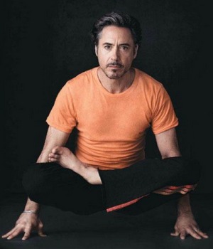 Robert Downey Jr yoga